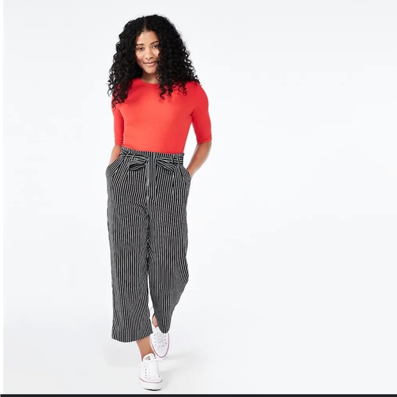 POPSUGAR Pants - Popsugar Paper Bag /Striped Pants